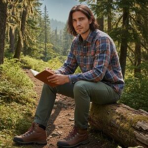 Patagonia Organic Cotton Snap Button Shirt Men’s L Plaid Western Outdoor Flannel